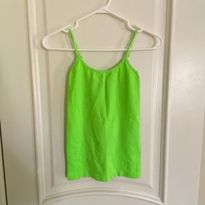 Neon green tank top